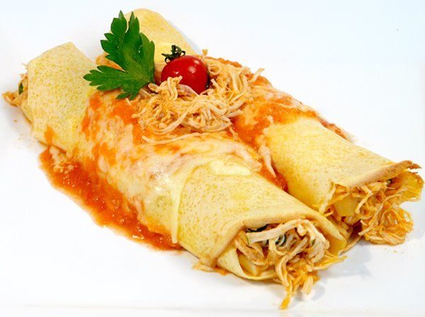 Panqueca de Frango Completa