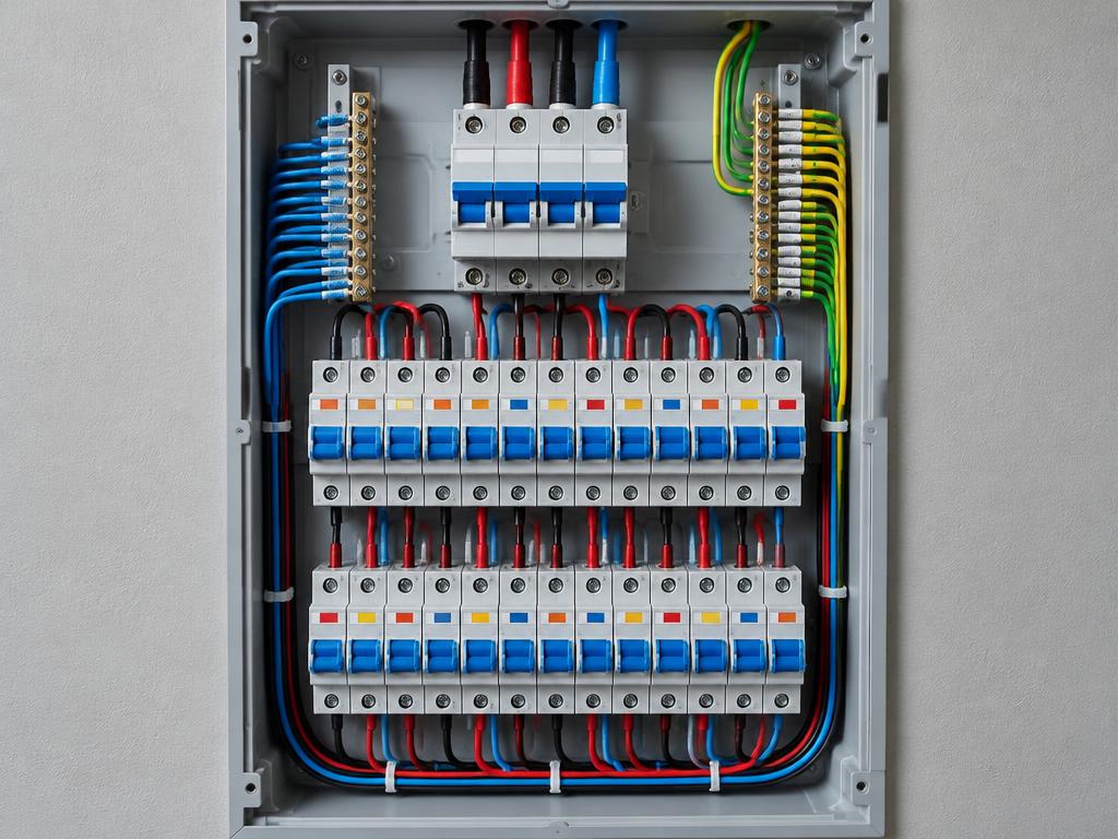 Organização do quadro elétrico — imagem ilustrativa