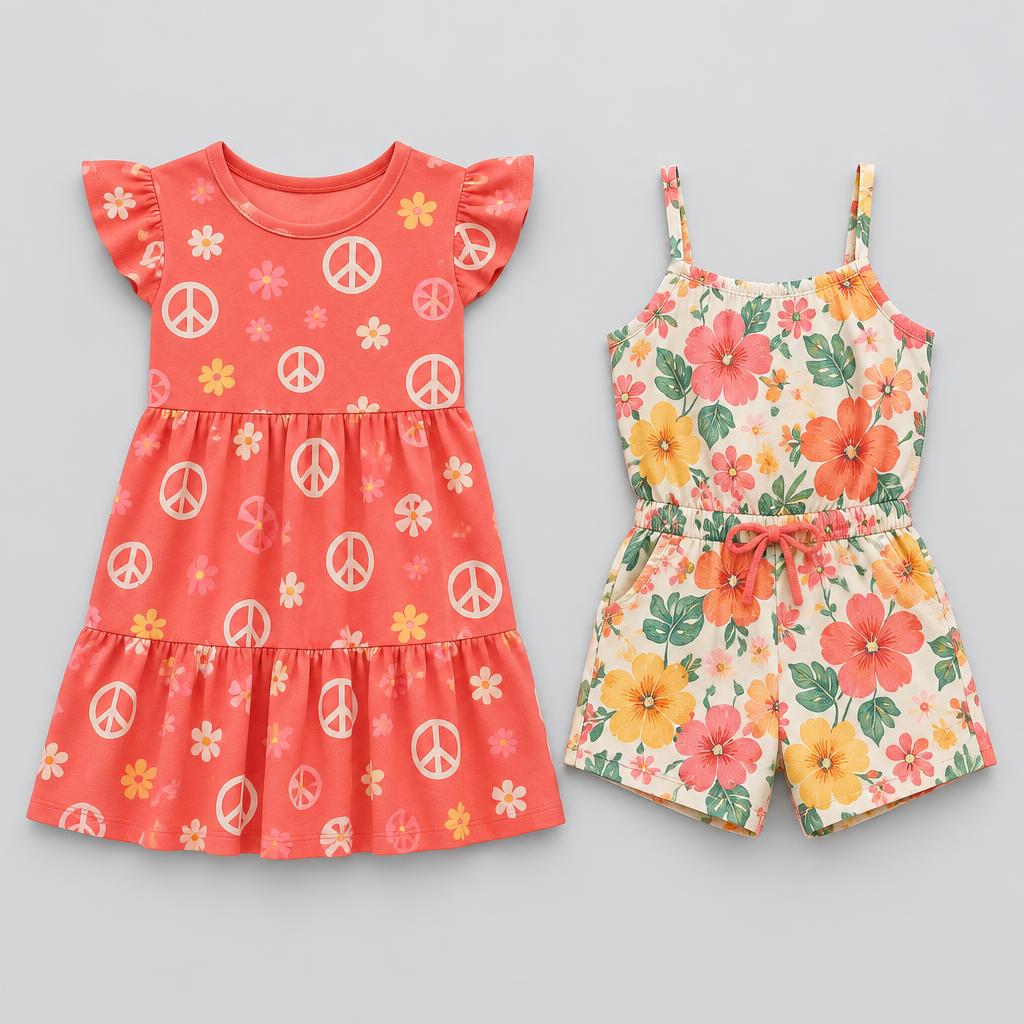 Vestido Menina Peace